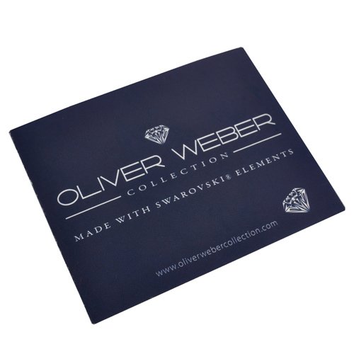 Náramok s krištáľmi Swarovski Oliver Weber Disco Alcantara Blue
