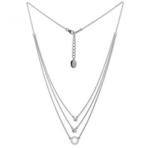 Strieborný náhrdelník s krištáľmi Swarovski Oliver Weber Signs 61115