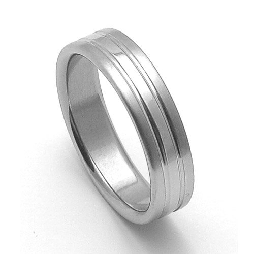 Oceľový snubný prsteň RZ06248