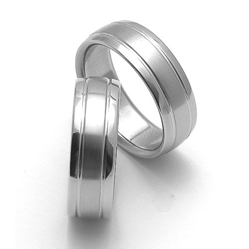 Oceľový snubný prsteň RZ17007