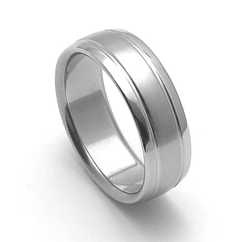 Oceľový snubný prsteň RZ17007