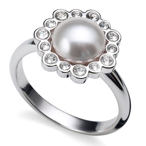 Prsteň s krištáľmi Swarovski Oliver Weber Ease 41105