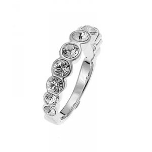 Prsteň s krištáľmi Swarovski Oliver Weber Horizon