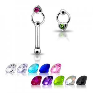 Strieborný piercing do nosa N01039