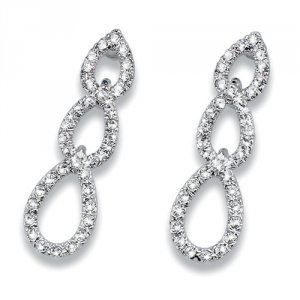 Náušnice s krištáľmi Swarovski Oliver Weber Fine