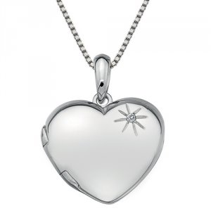 Strieborný prívesok Hot Diamonds Memoirs Heart Locket