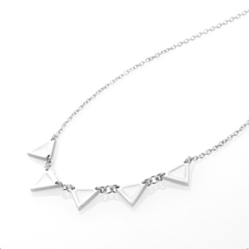 Oceľový náhrdelník Storm Enamelli Silver