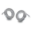 Strieborné náušnice Hot Diamonds Emozioni Saturno Clear DE408