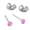 Náušnice s krištáľmi Swarovski ESSW09-ROSE