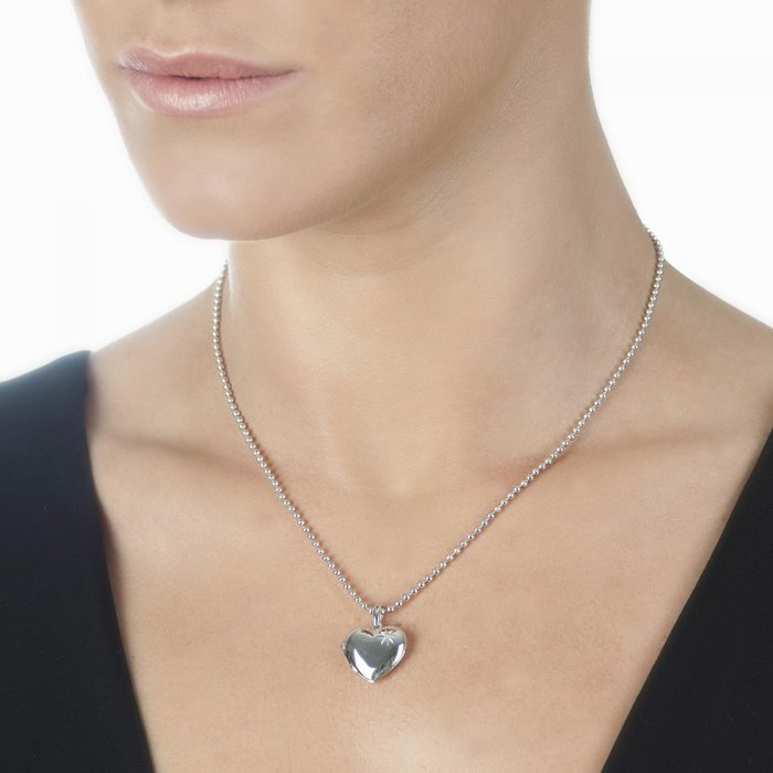 Strieborný prívesok Hot Diamonds Memoirs Heart Locket