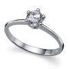 Strieborný prsteň s krištáľmi Swarovski Oliver Weber Brilliance 63215