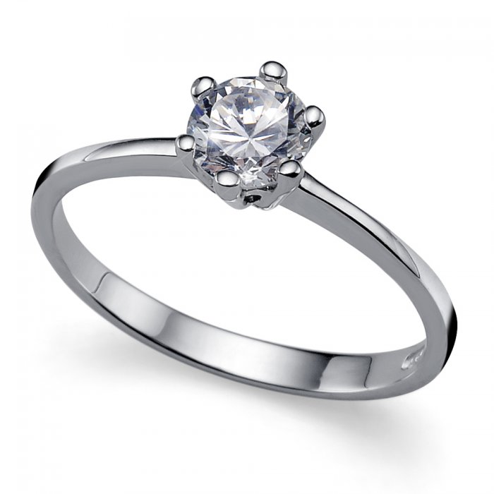 Strieborný prsteň s krištáľmi Swarovski Oliver Weber Brilliance 63215