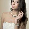 Náhrdelník s krištáľmi Swarovski Oliver Weber Lucent Champagner
