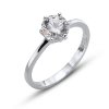Strieborný prsteň s krištáľom Swarovski Oliver Weber Brilliance Large 63222