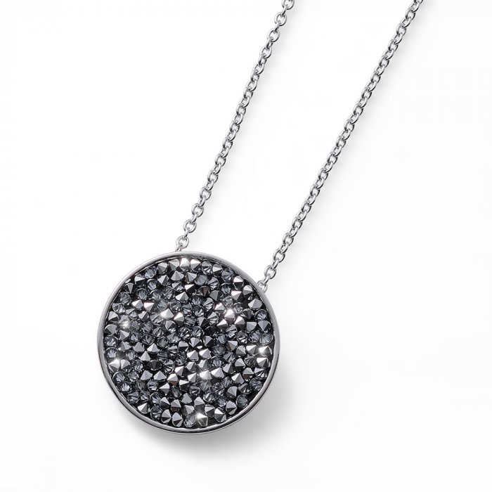 Prívesok s krištálmi Swarovski Oliver Weber Extase chrome