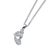 Strieborný prívesok s krištáľmi Swarovski Oliver Weber Pace crystal