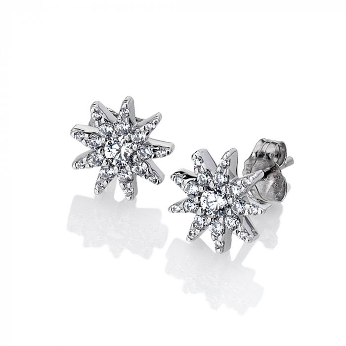Strieborné náušnice Hot Diamonds Emozioni Stella EE037