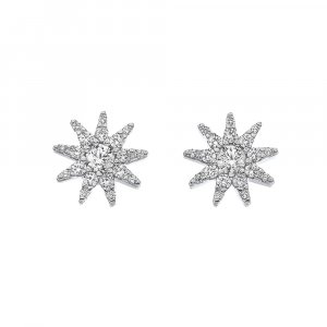 Strieborné náušnice Hot Diamonds Emozioni Stella EE037