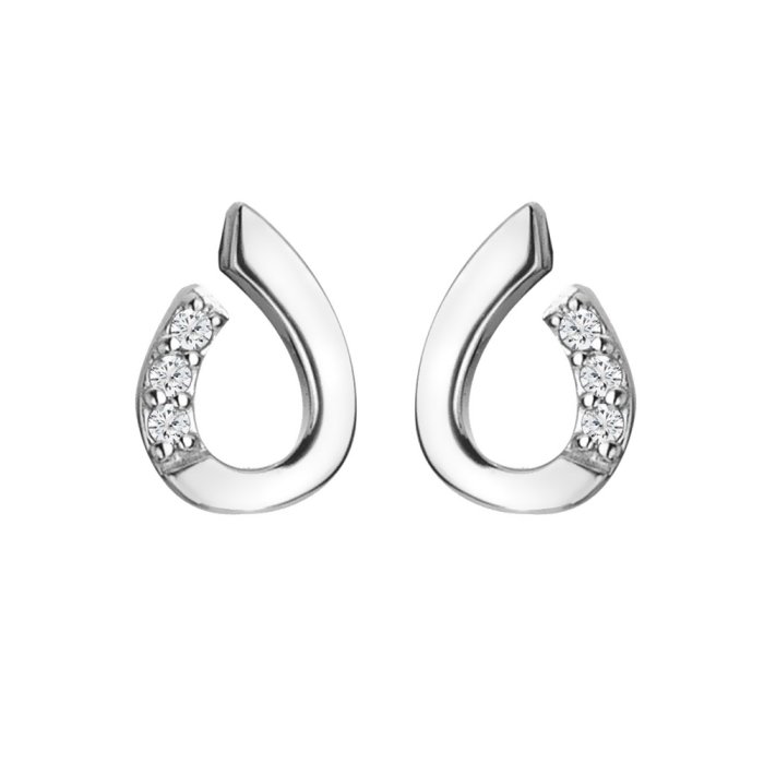 Strieborné náušnice Hot Diamonds Much Loved DE729