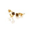 Strieborné náušnice Hot Diamonds X Gemstones Square DE769