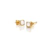 Strieborné náušnice Hot Diamonds X Gemstones Square DE770