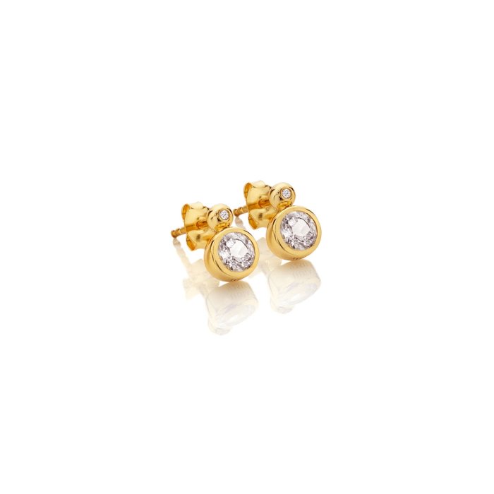 Strieborné náušnice Hot Diamonds X Gemstones Droplet DE774