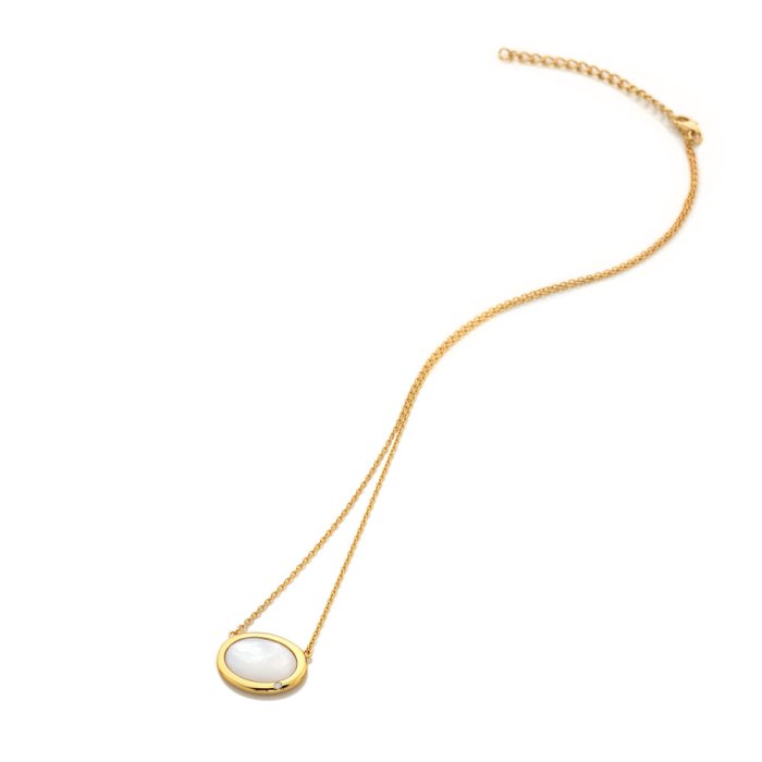 Strieborný náhrdelník Hot Diamonds X Gemstones Oval DN186