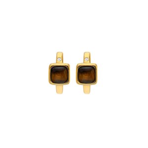 Strieborné náušnice Hot Diamonds X Gemstones Square DE769
