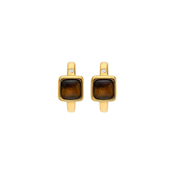 Strieborné náušnice Hot Diamonds X Gemstones Square DE769