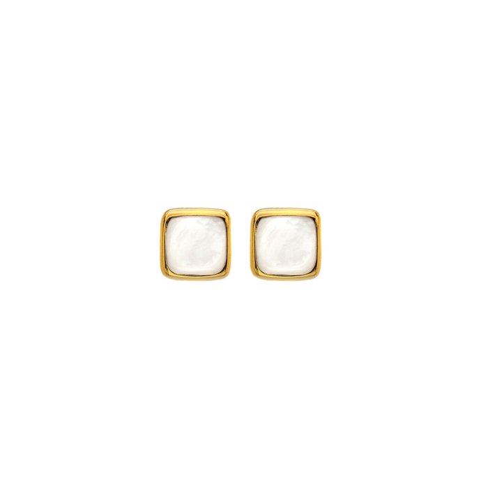 Strieborné náušnice Hot Diamonds X Gemstones Square DE770