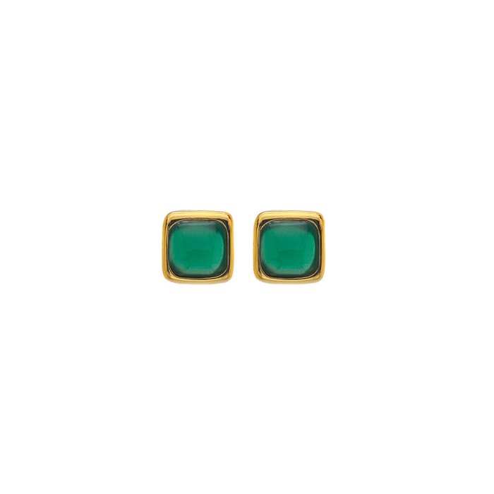 Strieborné náušnice Hot Diamonds X Gemstones Square DE771