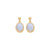 Strieborné náušnice Hot Diamonds X Gemstones Oval DE776